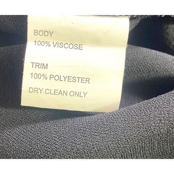 Yyigal Yigal Azrouel Black Pants Romper Jumpsuit Lace Wide‎ Legs Sleeveless Sz 2 - Picture 8 of 16